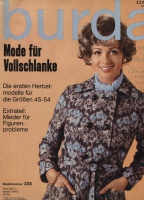 BURDA SPECIAL PLUS () Mode für Vollschlanke (  ) 1971 #233 SH21/71