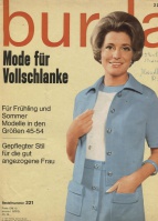 BURDA SPECIAL PLUS () Mode für Vollschlanke (  ) 1971 #221 SH8/71