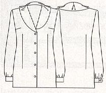 PATRONES №292 ESPECIAL PRIMAVERA модель 5. Белая блузка