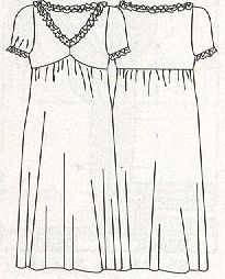 PATRONES №292 ESPECIAL PRIMAVERA модель 6. Платье с коротким рукавом