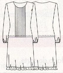 PATRONES №292 ESPECIAL PRIMAVERA модель 8. Платье с рисунком