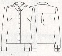 PATRONES №292 ESPECIAL PRIMAVERA модель 10. Комбинированная рубашка