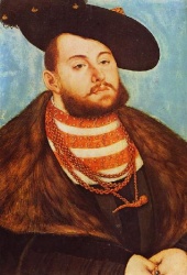 Лукас Кранах Старший. Портрет Иоанна Фридриха, курфюрста Саксонского. 1531. Париж. Лувр