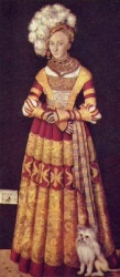 Лукас Кранах Старший. Портрет герцогини Екатерины Мекленбургской. 1514. Дрезден. Картинная галерея