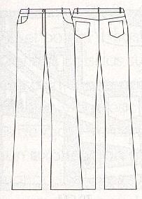 PATRONES №292 ESPECIAL PRIMAVERA модель 15. Узкие брюки