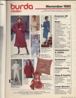  BURDA MODEN 1985 11