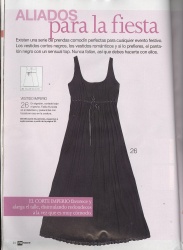 PATRONES №1 TALLAS GRANDES 2010 EXTRA Модель 26. Платье ампир