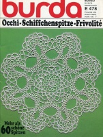 BURDA SPECIAL () Occhi-Schiffchenspitze-Frivolite 1979 SH 33/79 E478