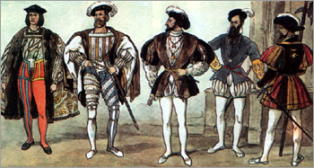Французский костюм эпохи Возрождения при дворе Франциска I