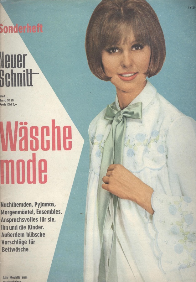 Neuer Schnitt Sonderheft Wäsche mode #3115 1964 8.