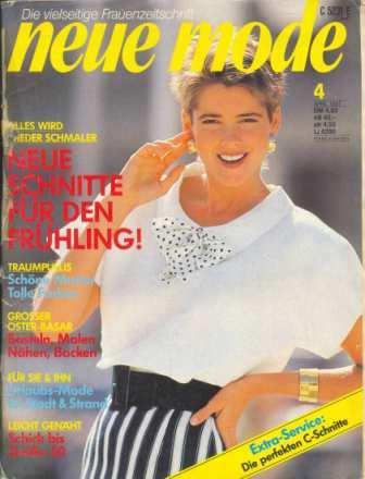 Журнал NEUE MODE 1987 4