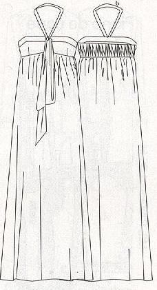 PATRONES №292 ESPECIAL  PRIMAVERA модель 34. Платье с рисунком 