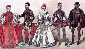 Костюм Испании эпохи Возрождения. Одежда монархов XVI век