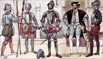 Костюм Испании эпохи Возрождения. Одежда воинов XVI век