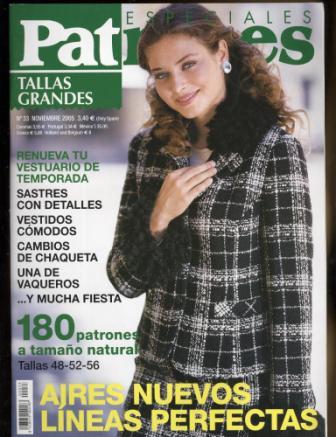 PATRONES №33 TALLAS GRANDES 2005 ноябрь (мода для полных)