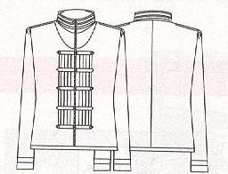 PATRONES №295 AVANCE OTONO 2010 июль модель 29. куртка с молнией. Технический рисунок